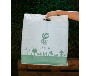 Mona Nákupná taška s eko potlačou XL - balenie 100 ks